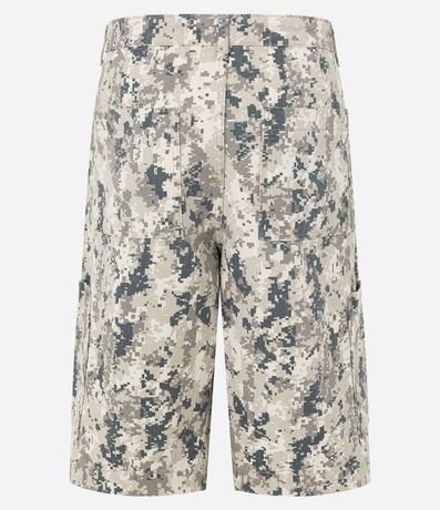 Bermuda Super Baggy en Sarga con Bolsillos Laterales Camuflada 9