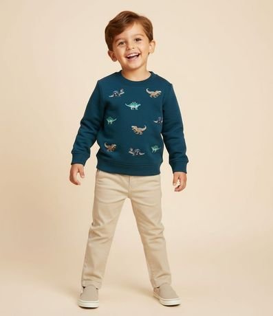 Saco Infantil en Algodón con Bordados de Dinosaurio – Talle 1 a 5/6 años 1