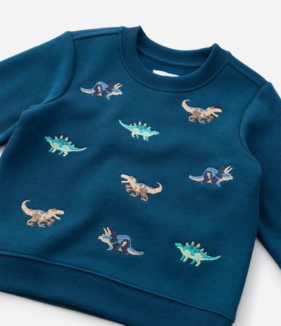 Saco Infantil en Algodón con Bordados de Dinosaurio – Talle 1 a 5/6 años 7