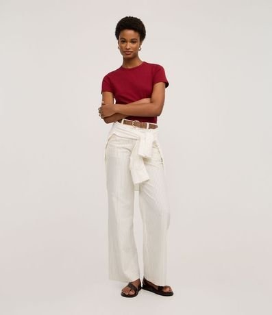 Blusa Slim Básica en Algodón Peruano con Cuello Redondo 2