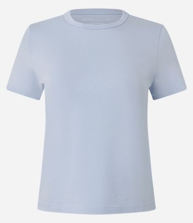 Blusa Slim Básica en Algodón Peruano con Cuello Redondo 5