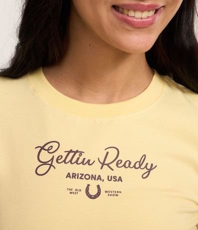 Remera New T-shirt en Algodón con Lettering Gettin Ready Arizona 4