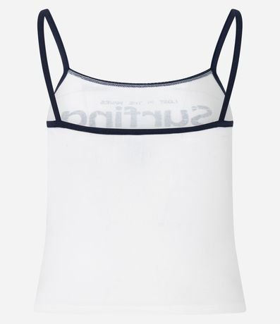 Blusa en Algodón con Bies Contrastante y Estampa Surfing Camp 7