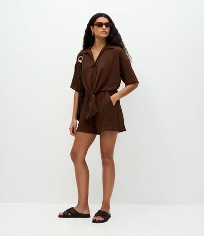 Short en Airflow con Cintura Elástica y Bolsillos