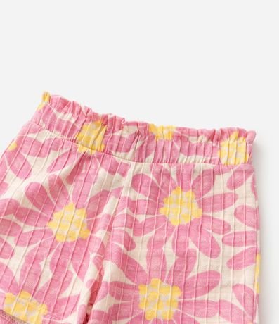 Conjunto Infantil en Algodón con Estampa de Flores - Talle 1 a 5 años 7