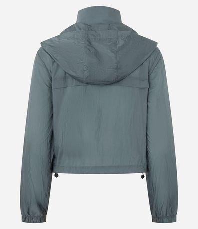 Campera Corta Viento Cropped Deportiva con Saco 6