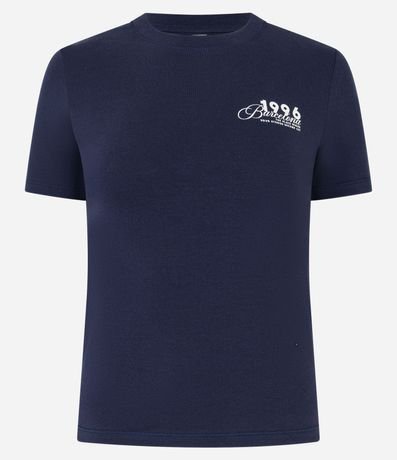 Remera New T-shirt en Algodón con Lettering Spain 5