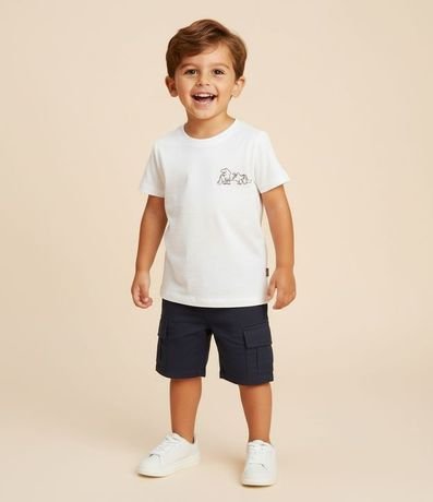Bermuda Infantil con Bolsillo Cargo - Talle 1 a 6 Años