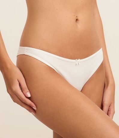 Kit 02 Bombachas Bikini Hilo Doble en Algodón 3