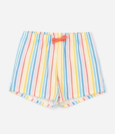 Pijama Corto Infantil con Estampa Rayada y Stitch - Talle 5 a 14 años 4