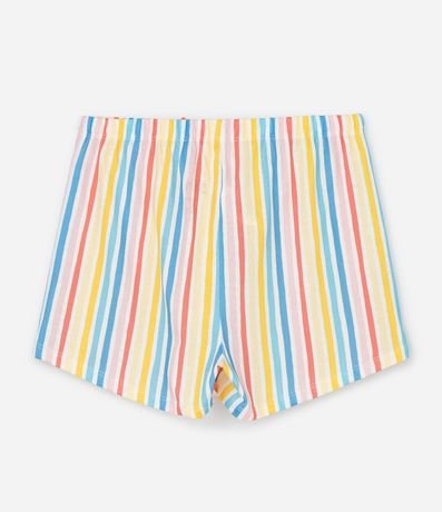 Pijama Corto Infantil con Estampa Rayada y Stitch - Talle 5 a 14 años 5