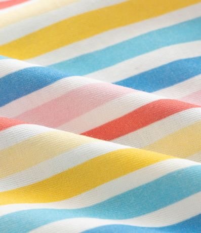 Pijama Corto Infantil con Estampa Rayada y Stitch - Talle 5 a 14 años 6