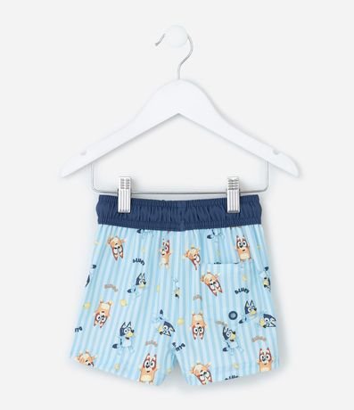 Bermuda Playera Infantil Rayada con Estampa Bluey - Talle 1 a 6 años 2