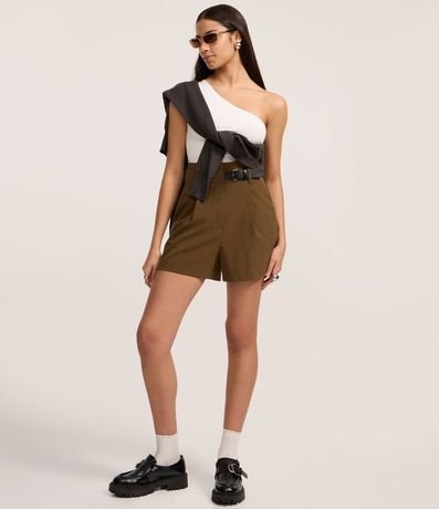 Blusa Hombro Único en Microfibra 2