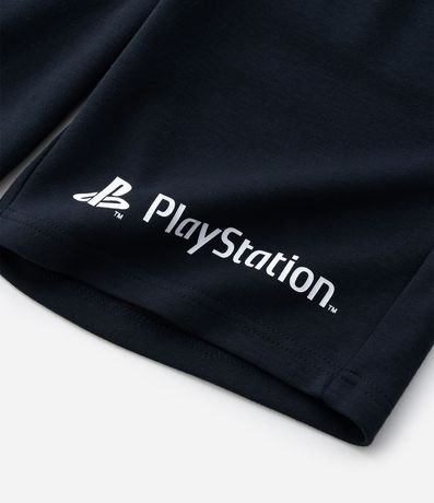 Bermuda Infantil Algodón Playstation con Cremallera Reflectante - Talle 5 a 14 años 7