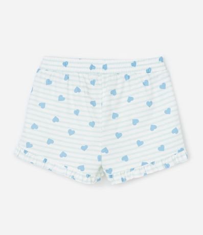 Pijama Infantil corto con Estampa de Corazones y Bordado Love - Talle 2 A 10 años 5