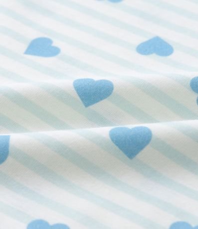 Pijama Infantil corto con Estampa de Corazones y Bordado Love - Talle 2 A 10 años 6