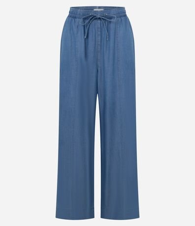 Pantalón Wide Leg en Liocel con Nervura 5