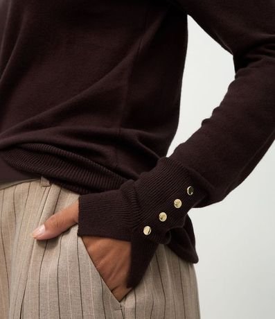 Suéter en Punto con Botones en el Puño 3