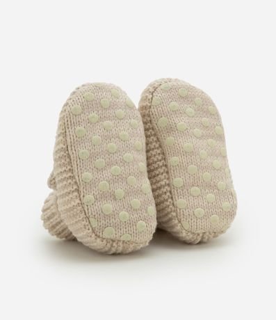 Zapato Infantil en Punto con Carita de Osito – Talle RN a 12 Meses 4