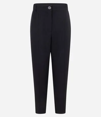 Pantalón Carrot en Crepé con Cintura de Elástico 5