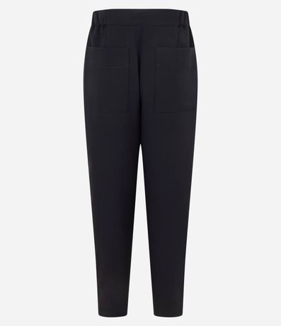 Pantalón Carrot en Crepé con Cintura de Elástico 6