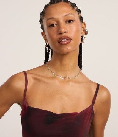 Vestido Long Midi en Tule con Estampa Floral Blur 3