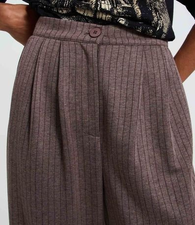 Pantalón Wide Leg Sastre con Raya de Tiza 3