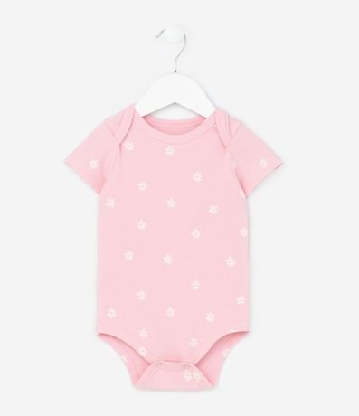 Body Infantil con Estampa de Margaritas - Tam  RN a 18 meses 2