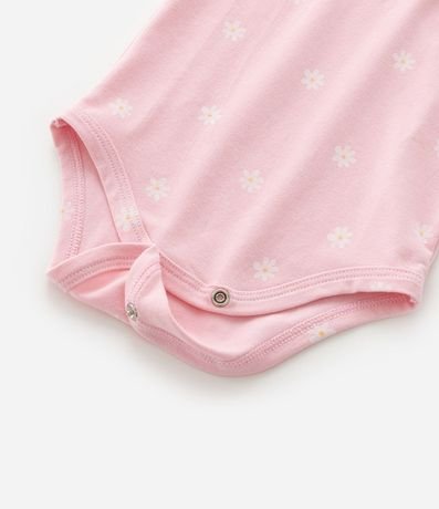 Body Infantil con Estampa de Margaritas - Tam  RN a 18 meses 6