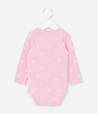 Body Infantil con Estampa de Margaritas - Talle RN a 18 meses 3