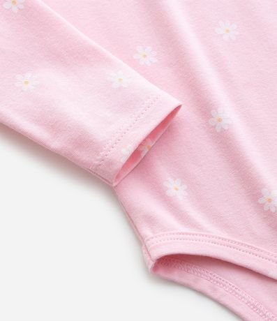 Body Infantil con Estampa de Margaritas - Talle RN a 18 meses 5