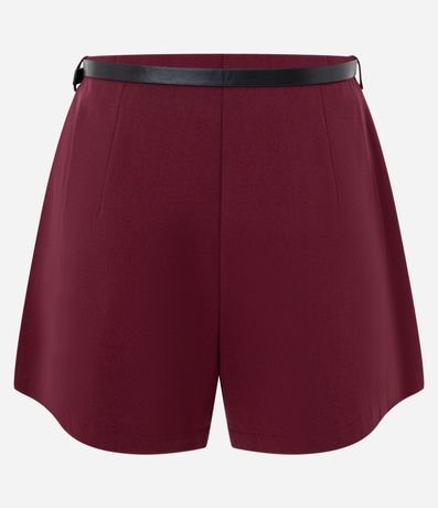 Short en Sastrería Lisa con Cinturón Fino 5