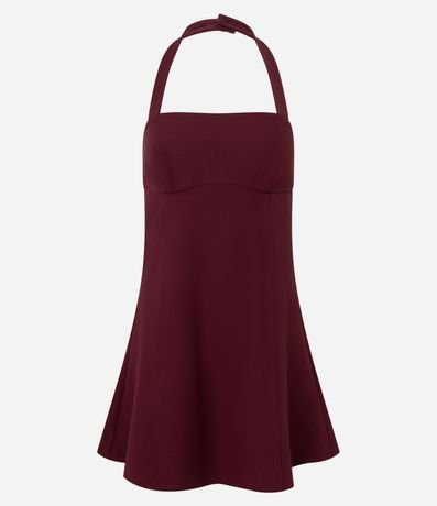 Vestido Corto con Escote Halter Neck 5