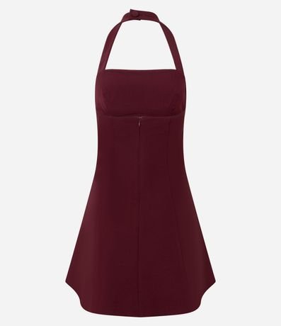 Vestido Corto con Escote Halter Neck 6