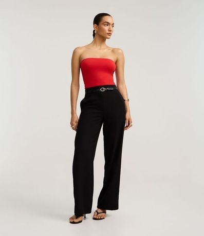 Blusa Ajustada Sin Bretel en Poliamida 2