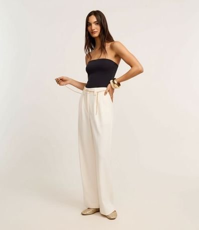 Blusa Ajustada Sin Bretel en Poliamida 4