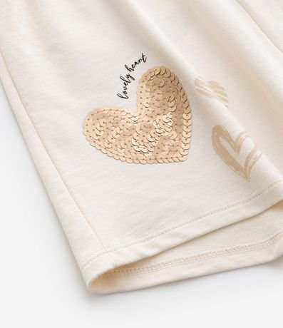 Short Infantil con Estampa de Corazones - Talle 5 a 14 años 4