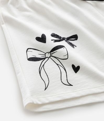 Short Infantil en Algodón con Lazos - Talle 5 a 14 años 6