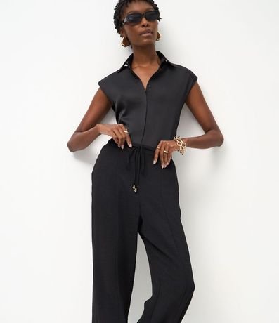 Pantalón Recto en Airflow con Cinturón Para Lazo 2