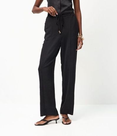 Pantalón Recto en Airflow con Cinturón Para Lazo 3