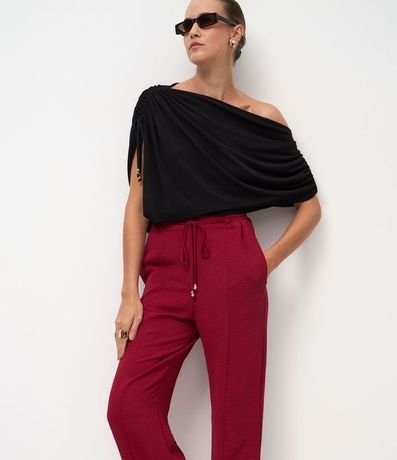 Pantalón Recto en Airflow con Cinturón Para Lazo 2