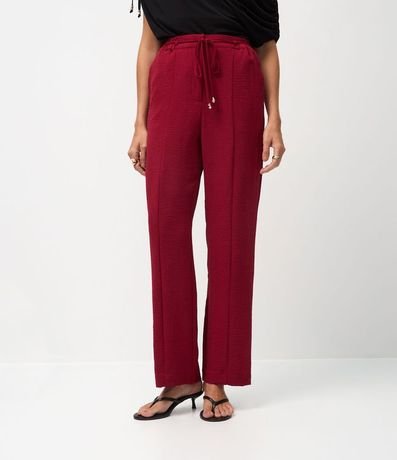 Pantalón Recto en Airflow con Cinturón Para Lazo 3