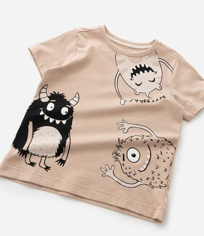 Pijama Corto Infantil con Estampa de Monstros - Talle 2 a 6 años 11