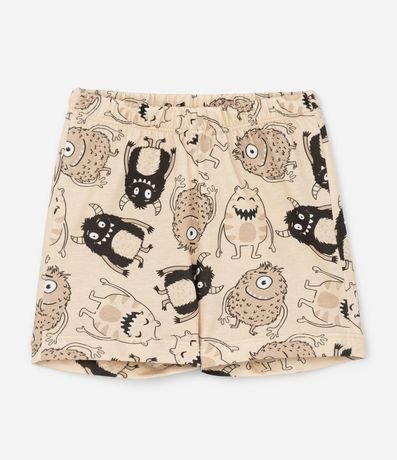 Pijama Corto Infantil con Estampa de Monstros - Talle 2 a 6 años 4