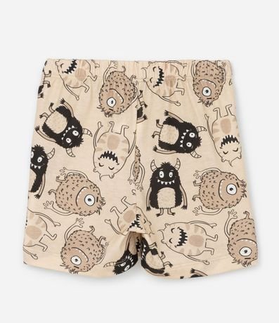 Pijama Corto Infantil con Estampa de Monstros - Talle 2 a 6 años 5