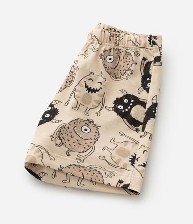 Pijama Corto Infantil con Estampa de Monstros - Talle 2 a 6 años 7