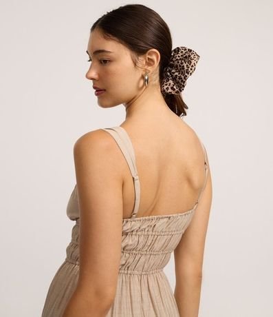 Vestido Evasê Corto con Lazo y Babados 3