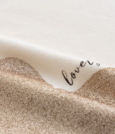 Remera Infantil con Estampa de Corazones y Purpurina Tam - 5 a 14 años 4