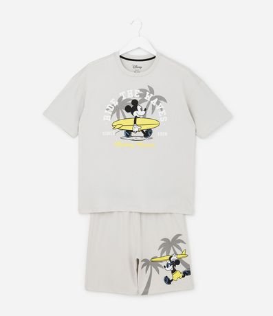 Pijama Corta Infantil con Estampado Mickey Mouse - Talle 5 a 12 años